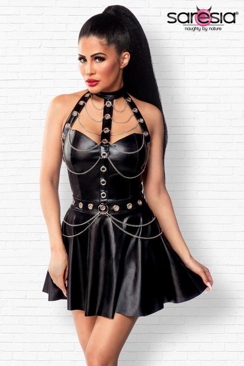 Produktbild Saresia Ausgestelltes Wetlook Kleid (XS)