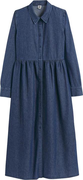 Produktbild La Redoute Collections Langes Jeanskleid mit langen Ärmeln (38)