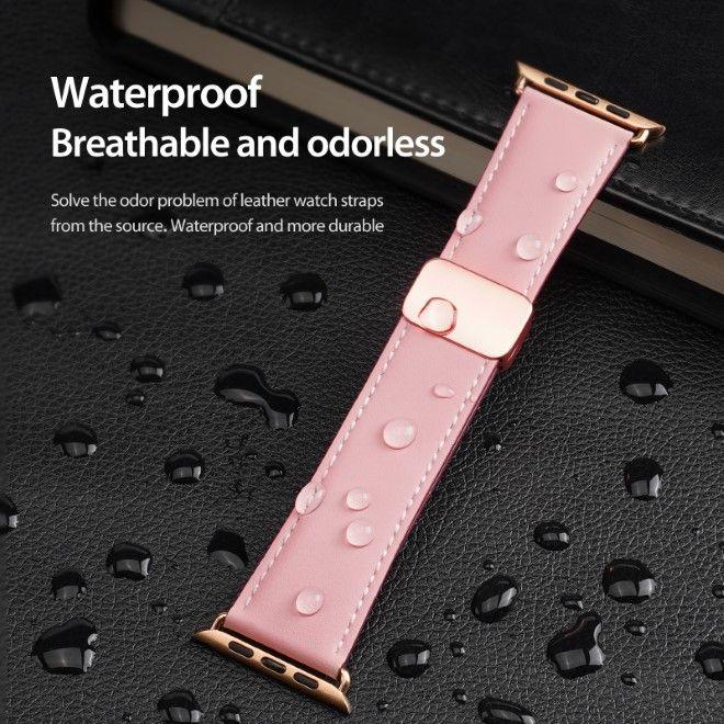 Actual product image Dux Ducis YA Strap (42 mm, 44 mm, 45 mm, 49 mm, Calfskin, Apple Watch Series 1, Apple Watch Series 2, Apple Watch Series 3, Apple Watch Series 4, Apple Watch Series 5, Apple Watch Series 6, Apple Watch Series 7, Apple Watch Series 8, Apple Watch Series 9, Apple Watch SE, Apple Watch Ultra, Apple Watch Ultra 2)