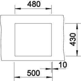 Produktbild Blanco Claron 450-U (Unterbauspüle, 49 cm, 44 cm)