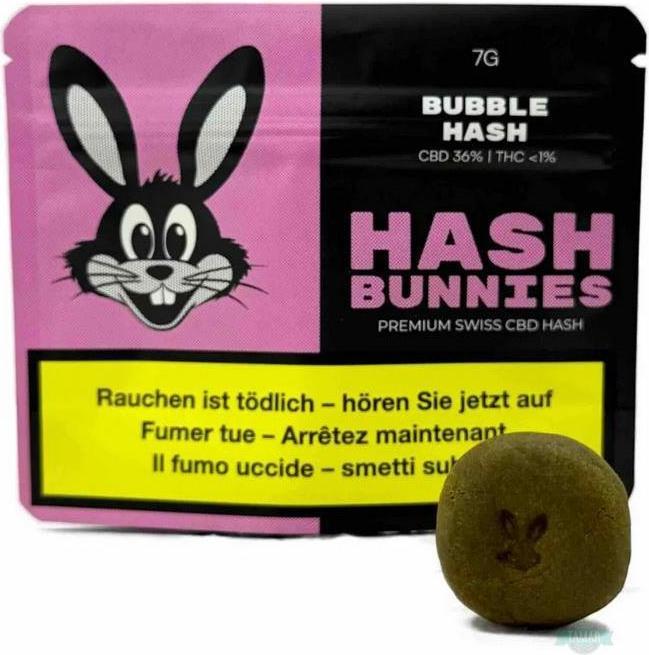 Actual product image Hash Bunnies Premium Swiss CBD Hash - Bubble Hash (7 g)
