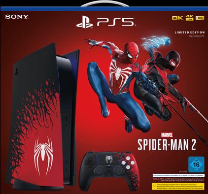 Actual product image Sony Playstation 5 Marvel's Spider-Man Limted Edition incl. Spider-Man 2 DLC