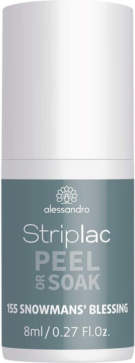 Produktbild Alessandro Striplac Peel or Soak - Snowman's Blessing (Blau, Petrol, Grau, Abziehbarer Nagellack)