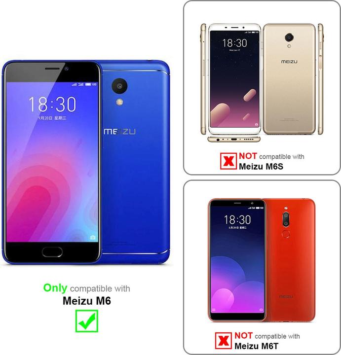 Produktbild Cadorabo Vollbild Displayschutzglas (1 Stück, Meizu M6)