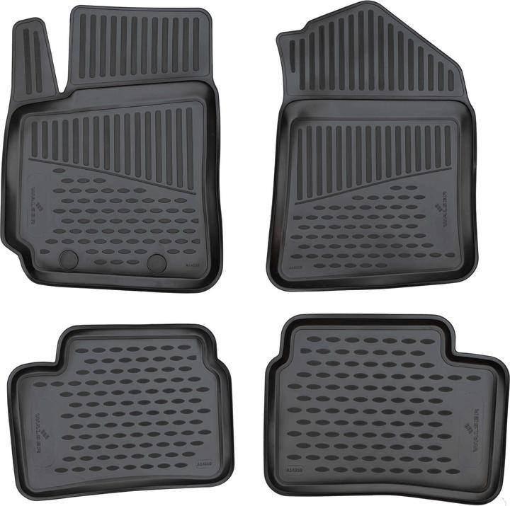 Actual product image Walser Rubber mats XTR for Hyundai i10 (BA, IA) 08/2013- Today (2 front mats + 2 rear mats)