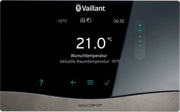 Productafbeelding Vaillant VA sensoCOMFORT verwarmingsregelaar VRC 720/3, eBUS-interface
