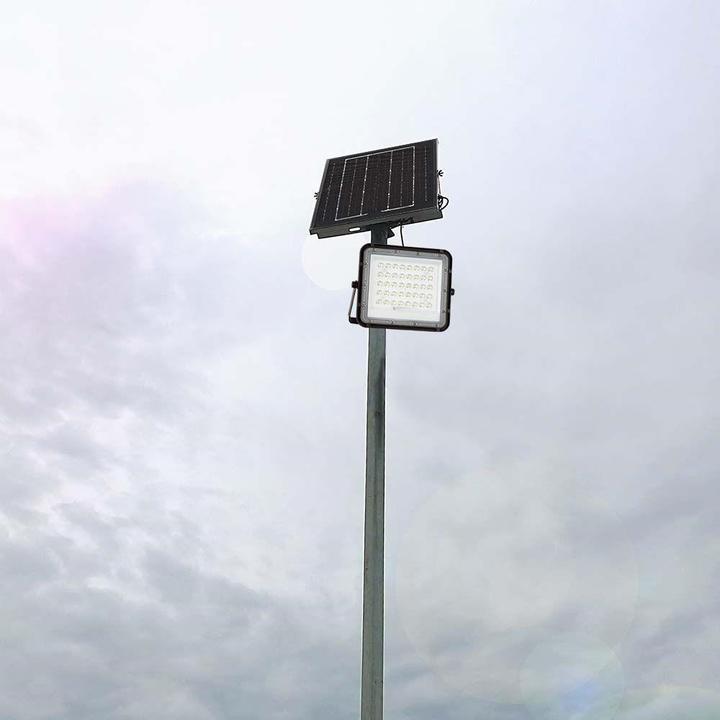 Image du produit V-TAC VT-80W 7824 Spot solaire blanc neutre noir (800 lm, IP65)