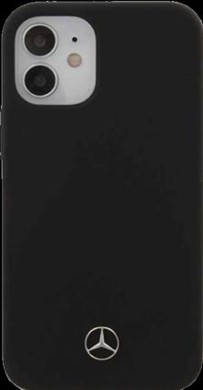 Actual product image Mercedes-Benz Silicone Line - Apple iPhone 12 mini 5.4 - Black - Hard Cover - Original (Apple iPhone 12 mini)
