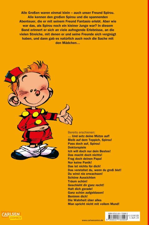 Immagine prodotto Der kleine Spirou 19: Man spricht nicht mit vollem Mund!! (Tedesco, Tome, Janry, 2023)
