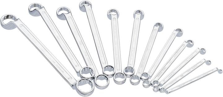 Actual product image Vigor Double ring spanner set V1524N External double hexagon profile 6 x 7 - 30 x 32 mm 12 pieces