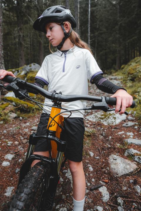 Btwin Kids' 7-11 EXPL 500 years short-sleeved cycling jersey - Blue