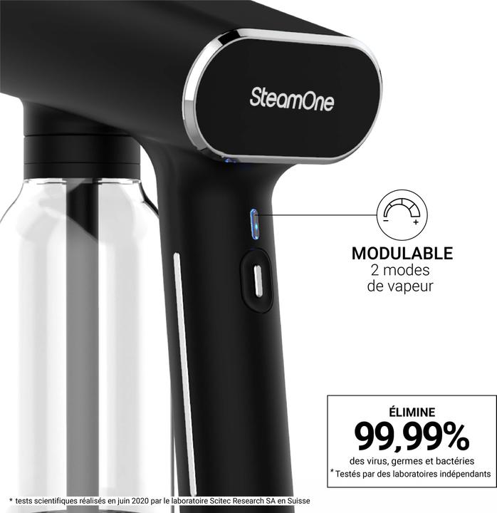 Produktbild SteamOne KarlXL 2 - Voor Strijken en Stomen - Handstomer - Kledingstomer - Zwart (EUXL400V2) (2000 W, 33 g/min)