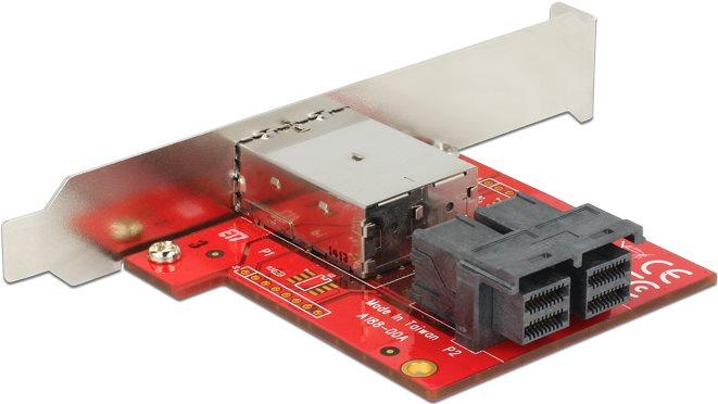 Actual product image Delock Adapter 2 x Mini SAS HD SFF-8643 female