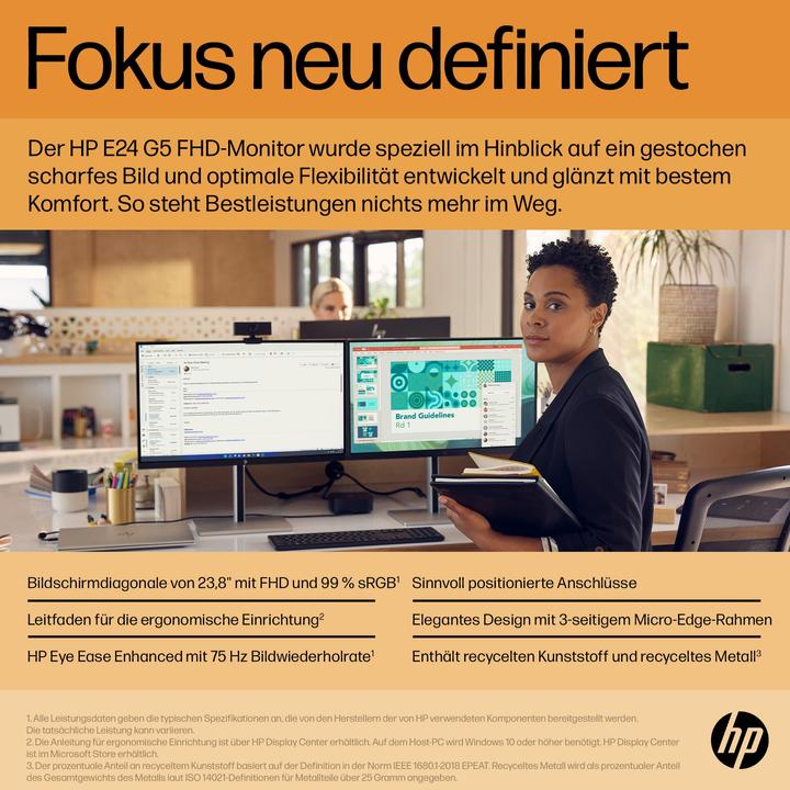 Actual product image HP E24 G5 (1920 x 1080 pixels, 23.80")