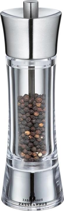 Actual product image Zassenhaus Pepper mill Aachen acrylic/stainless steel, 18 cm (Pepper)