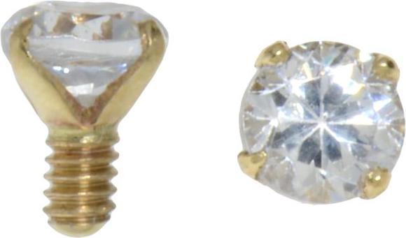Produktbild Bijouteria Dermal-Anchor Aufsatz (Kristall, Gold 14K)