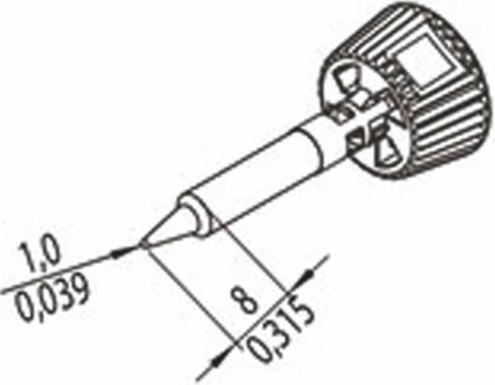 Produktbild 0142PDLF10/SB Lötspitze Spitzen-Grösse 1 mm Inhalt 1 St. (Lötspitze)