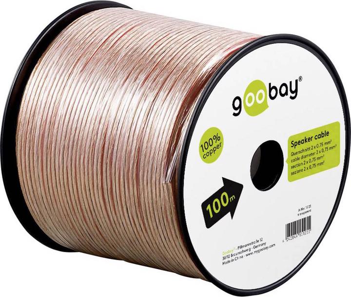 Actual product image Goobay 15125 (100 m, 0.75 mm²)