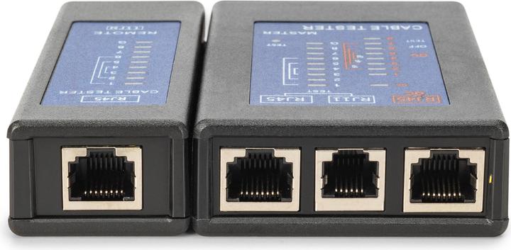 Actual product image Digitus Cable tester, network, RJ45, single-sided tester main unit, remote, PoE tester, with protective case