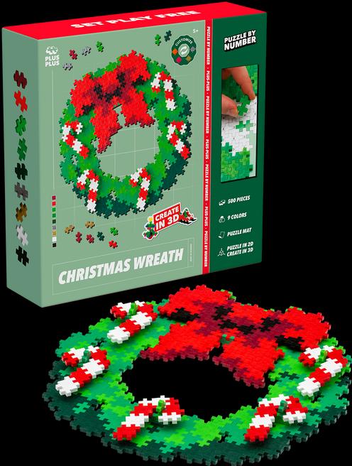 Plus-Plus Puzzle per numero - Ghirlanda di Natale