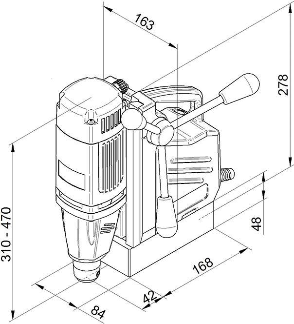 Actual product image BDS Magnetinės gręžimo staklės MABasic 200