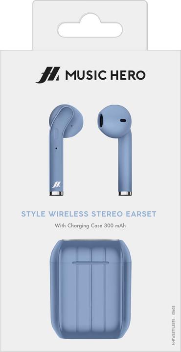 Image du produit SBS Casque Bluetooth Style Micro-USB Bleu (2.50 h, Sans fil)