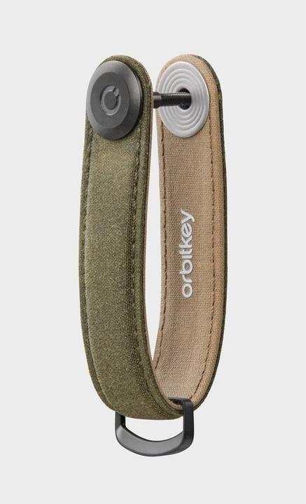 Image du produit Orbitkey Porte-clés en toile cirée - Vert kaki