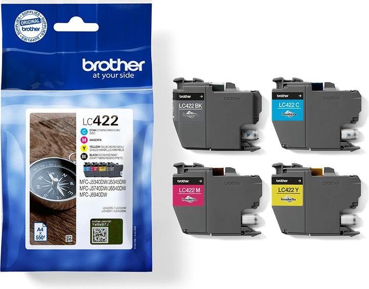 Produktbild Brother and Ink Cartridges Multipack Each cartridge prints up to (M, C, Y, BK)