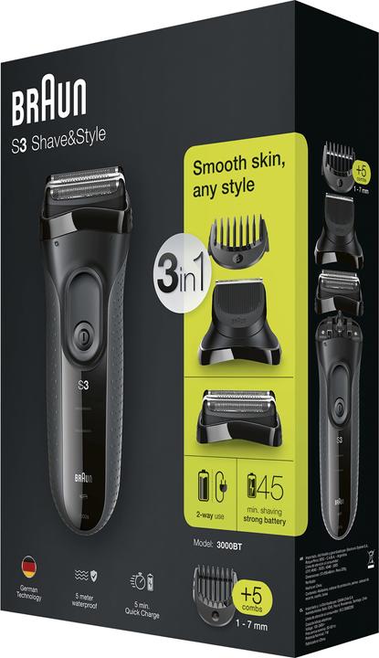Immagine prodotto Braun Serie 3 Shave&Style 3000BT