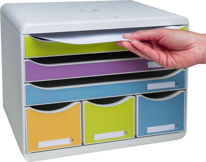 Produktbild Exacompta Schubladenbox STOREBOX, 6 Schubladen, Pop N'Co (A4)