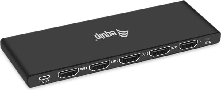 Produktbild equip HDMI Splitter 2.0 4 Port Ultra Slim 4K/60Hz schwarz