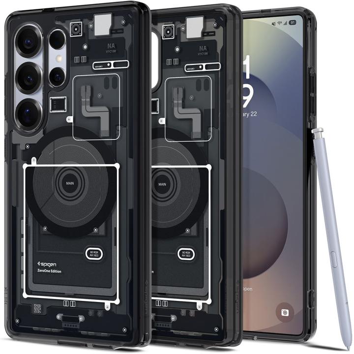 Immagine prodotto Spigen Ultra Hybrid Mag Hülle für Samsung Galaxy S25 Ultra Zero One – Schwarz (Samsung Galaxy S25 Ultra)