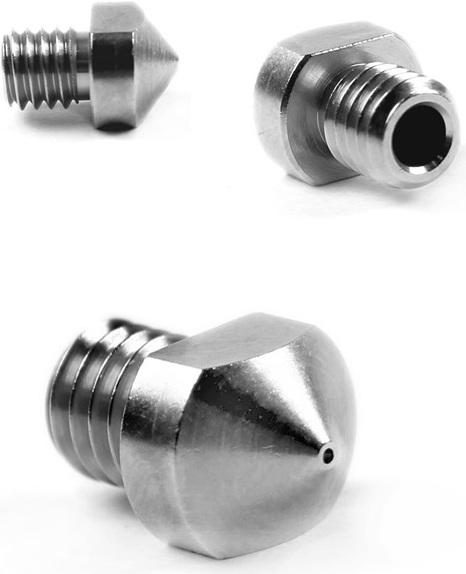 Actual product image MicroSwiss Mk6 Lulzbot Nozzle 0.4mm (Blast pipe)