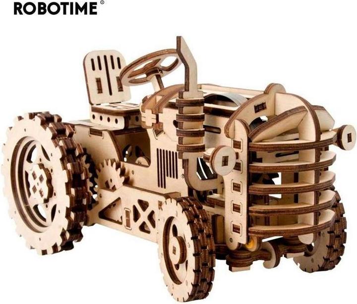 Produktbild Robotime Bausatz Traktor mit Federantrieb