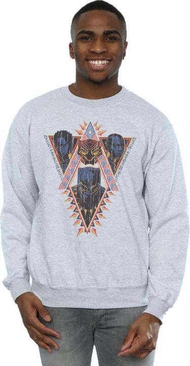 Immagine prodotto Felpa in cotone Black Panther Tribal Heads (XL)