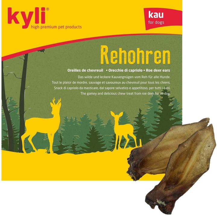 Immagine prodotto Kyli Orecchie di cervo (Cucciolo + gattino, Adulto, Senior, 5 pz., 92 g)