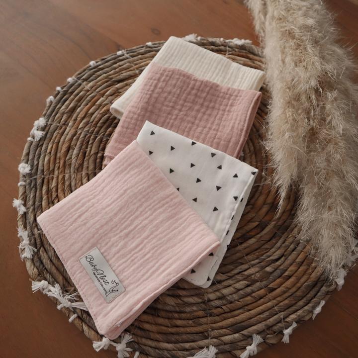 Image du produit Baby-Nest Lot de 4 mousselines de qualité supérieure Candy