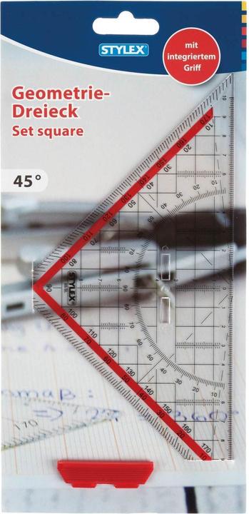 Produktbild Stylex Geometriedreieck 22cm mit Griff 37110 (22 cm)