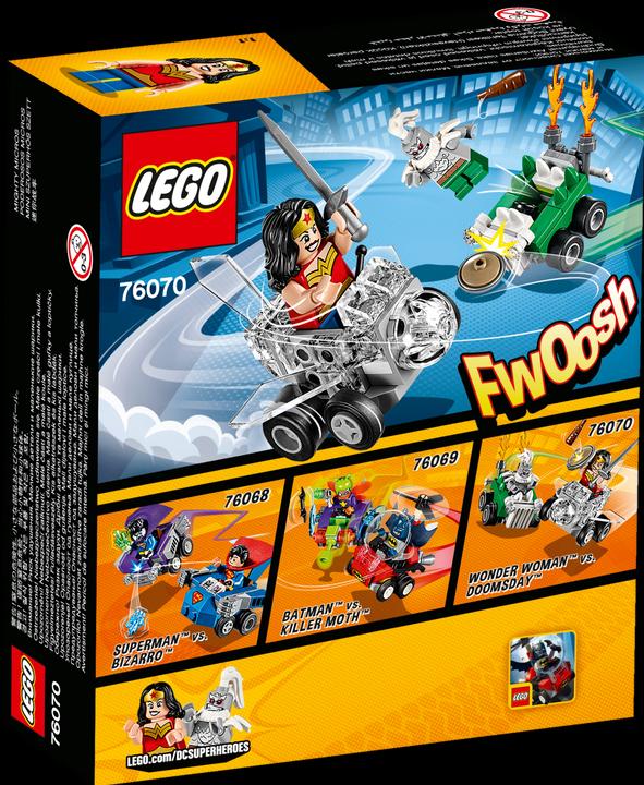 LEGO DC Comics Super Heroes Mighty Micros: Wonder Woman contro Doomsday (76070, LEGO DC)