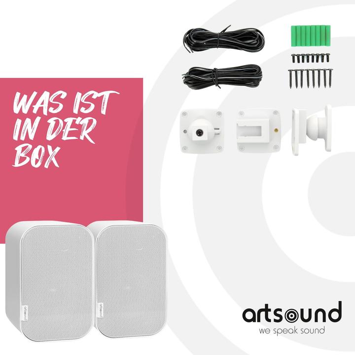 Immagine prodotto Artsound UNI30 Wit (per coppia) (1 coppia)