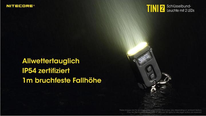 Produktbild Nitecore TINI 2 - 500 Lumen, schwarz (4.70 cm, 500 lm)
