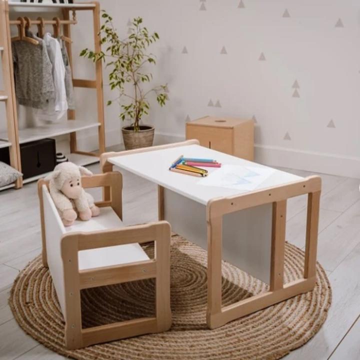 Immagine prodotto Activity Board Set di tavolo e panca per bambini, tavolo da disegno e pittura per lo studio, l'arte, l'artigianato (Poltrona per bambini)