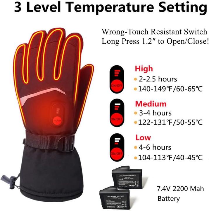 Actual product image Barchi Heat Beheizte Winterhandschuhe (XL)