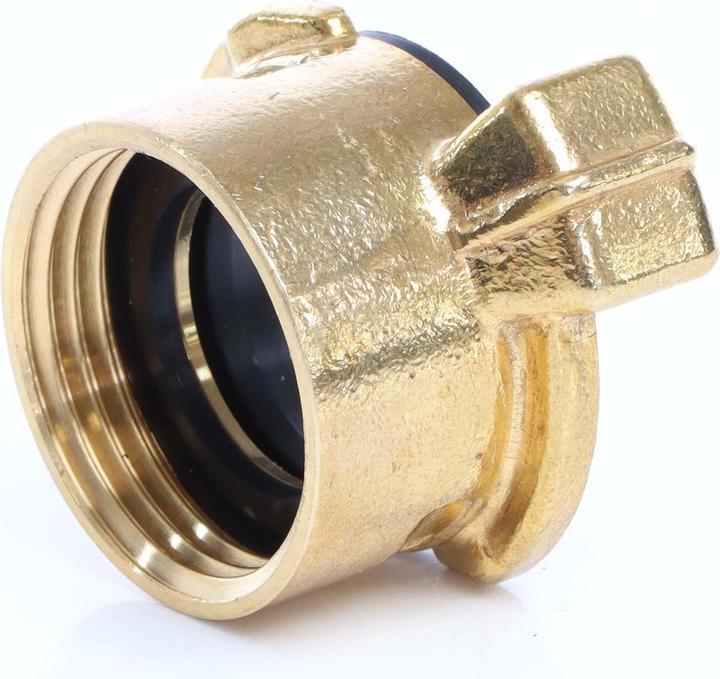 Actual product image Wiltec Brass Quick Coupling / Connector for water hose DN25 - 1" Internal Thread (Hose coupling, 25.40 mm)