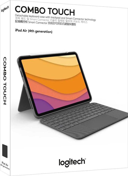 Actual product image Logitech Combo Touch (Eng. Int., iPad Air 2020 (4. Gen), iPad Air 2022 (5th Gen))