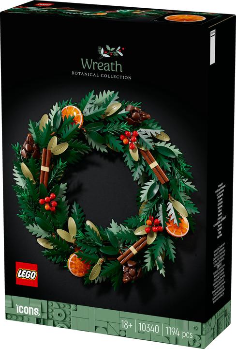 Actual product image LEGO Christmas wreath (10340, LEGO Icons)