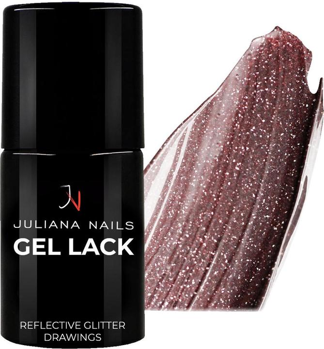 Juliana Nails Gel Lack Reflective Glitter Drawings (Reflective Glitter Drawings, UV-Gel Lack)