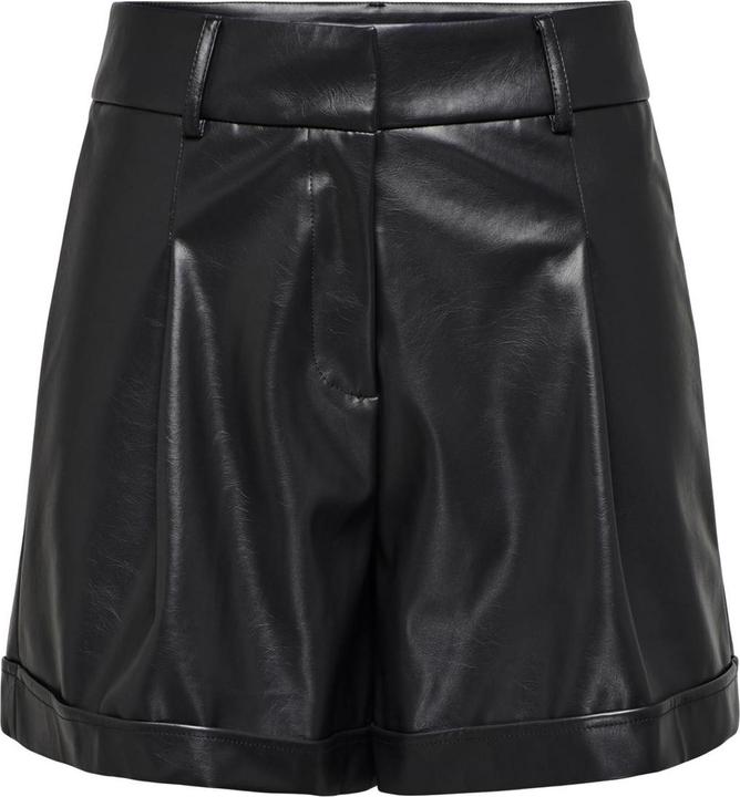 Only ONLODA Mittlere Taille Normal geschnitten Shorts in Lederoptik Shorts in Lederoptik