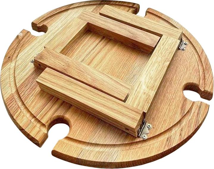 Actual product image JTI Folding wine table for picnics - wood