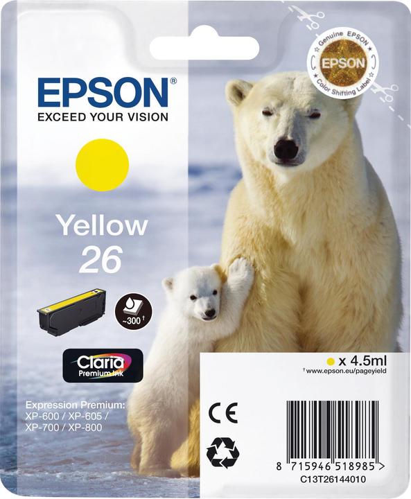 Immagine prodotto Epson 26 Claria Premium (Y)